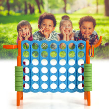 Load image into Gallery viewer, Giant 4 in a Row Game Jumbo Connect 4 Garden Games w/42 Rings Basketball Hoop
