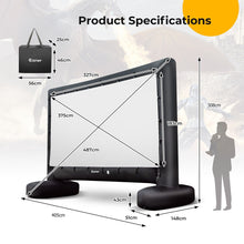 Load image into Gallery viewer, 16FT Inflatable Projector Screen 16:9 HD Double Side Movie Screen w/ Carry Bag
