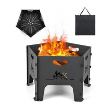 Load image into Gallery viewer, Collapsible Portable Plug Fire Pit with Storage Bag
