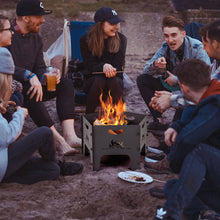 Load image into Gallery viewer, Collapsible Portable Plug Fire Pit with Storage Bag
