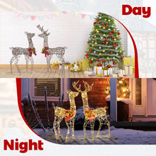 Load image into Gallery viewer, 2-Piece Reindeer Family Set with 230 LED Lights and Ground Stakes
