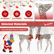 Load image into Gallery viewer, 2-Piece Reindeer Family Set with 230 LED Lights and Ground Stakes
