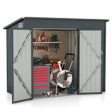 Load image into Gallery viewer, Outdoor Storage Shed Garden Tool House with 2 Doors
