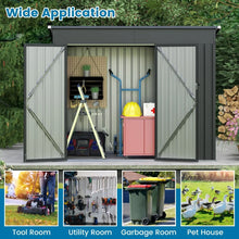 Load image into Gallery viewer, Outdoor Storage Shed Garden Tool House with 2 Doors
