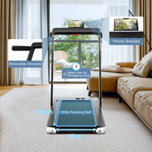 Load image into Gallery viewer, 2 in 1 Folding Treadmill Electric Walking Running Machine Bluetooth LED Display
