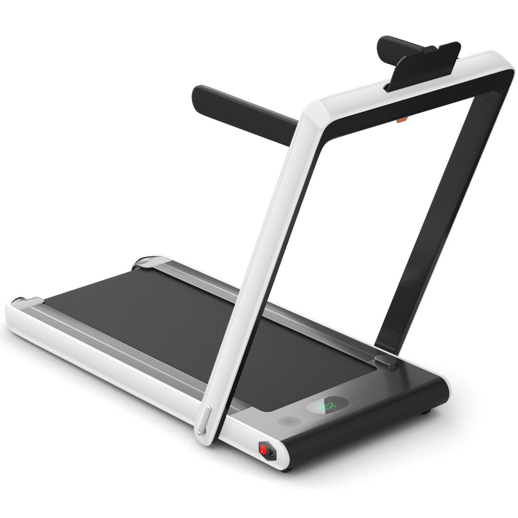 2 in 1 Folding Treadmill Electric Walking Running Machine Bluetooth LED Display
