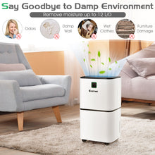 Load image into Gallery viewer, 12L/D Portable Room Dehumidifier Home Laundry Drying W/ Digital Control Panel
